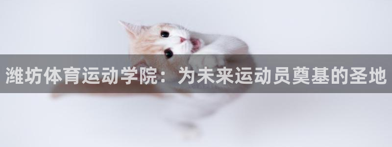 一竞技官方正版app代理：潍坊体育运动学院：为未来运动员奠基