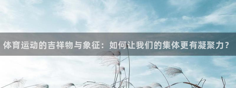 一竞技官网测速：体育运动的吉祥物与象